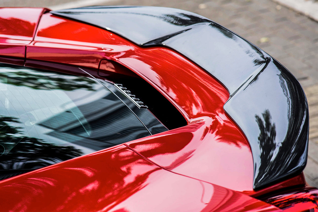 2015-2020 Ferrari 488 GTB VRS Style Carbon Fiber Trunk Spoiler - Carbonado