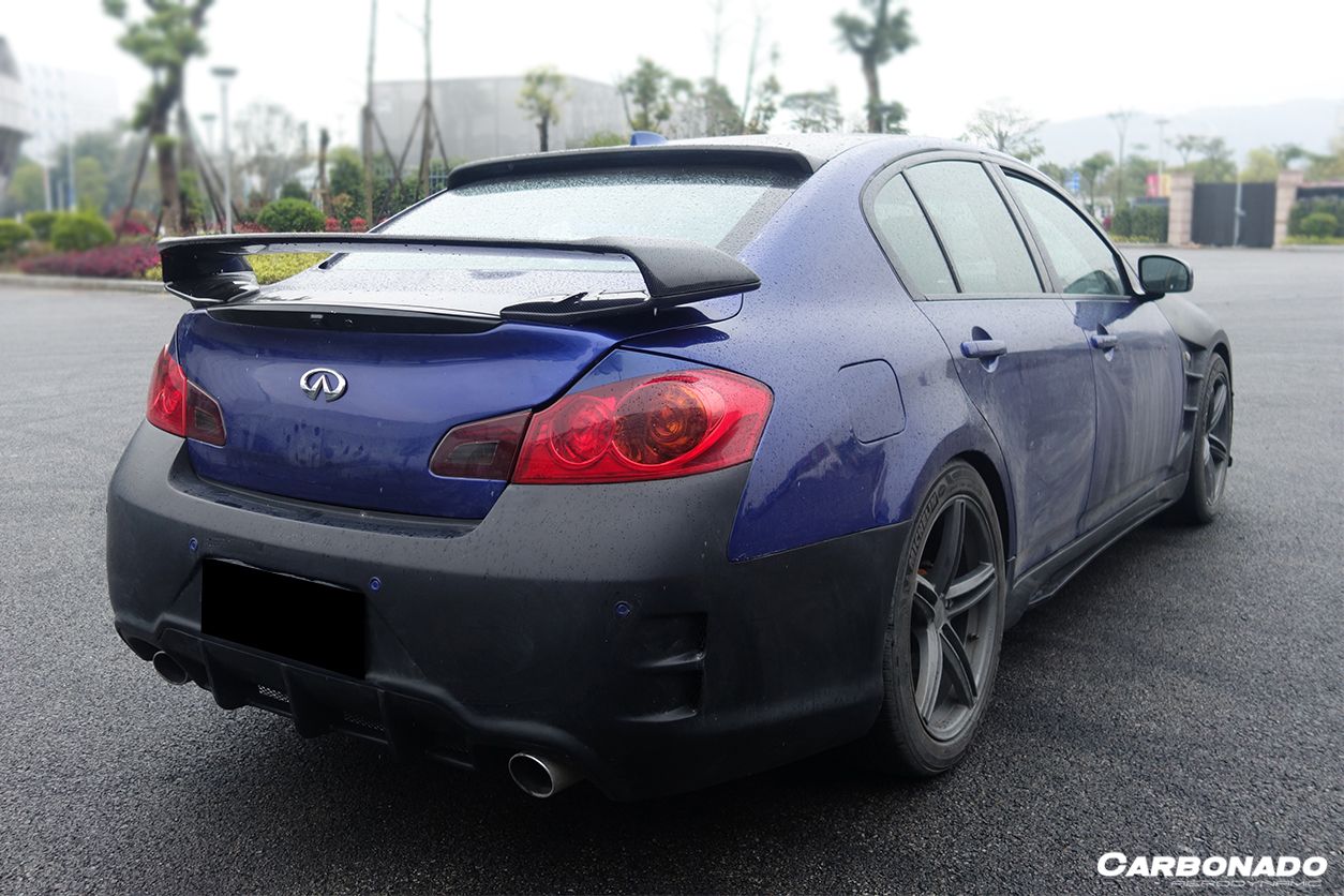 2007-2013 Infiniti G25/G35/G37 Sedan BS Style Carbon Fiber Trunk Spoiler - Carbonado Aero