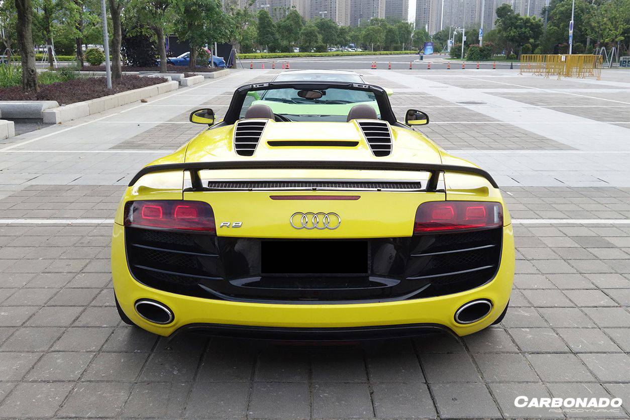 2010-2015 Audi R8 Spyder GT Carbon Fiber Trunk Spoiler - Carbonado Aero