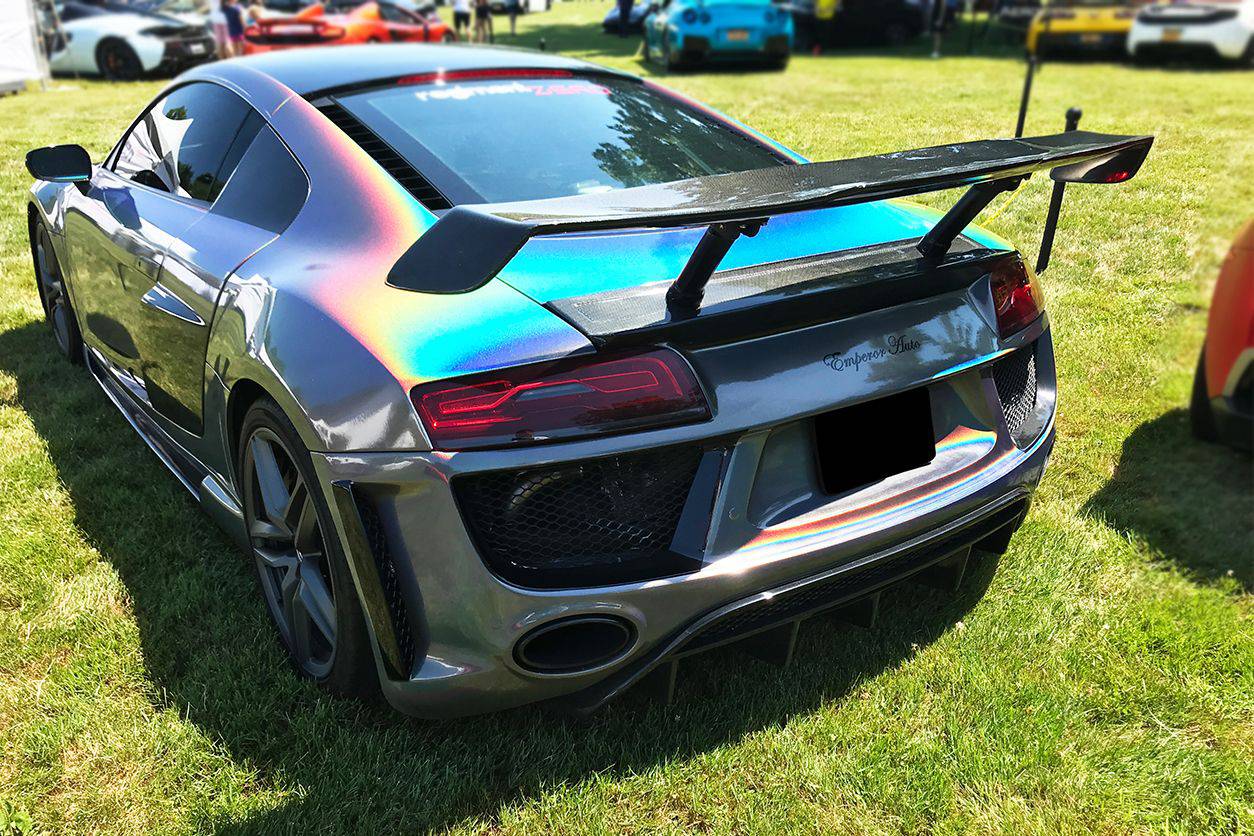 2006-2015 Audi R8 Coupe PI Style Carbon Fiber Trunk Spoiler Wing - Carbonado