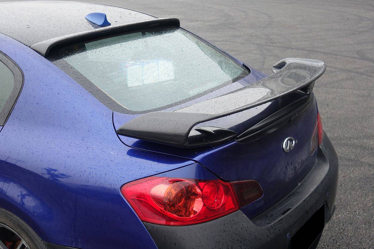 2007-2013 Infiniti G25/G35/G37 Sedan BS Style Carbon Fiber Trunk Spoiler - Carbonado