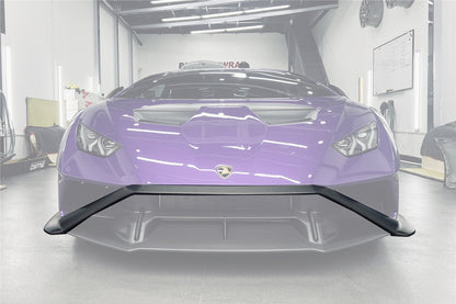 2021-UP Lamborghini Huracan STO Dry Carbon Fiber UP-Front Lip - Carbonado