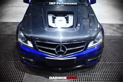 2012-2014 Mercedes Benz W204 C63 AMG IMP Performance Carbon Fiber Hood - DarwinPRO Aerodynamics