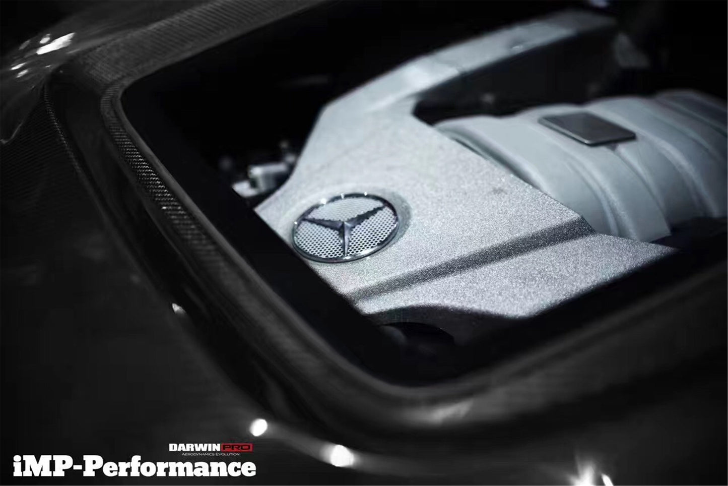 2012-2014 Mercedes Benz W204 C63 AMG IMP Performance Carbon Fiber Hood - DarwinPRO Aerodynamics