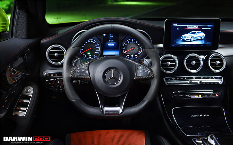2015-2021 Mercedes Benz W205 C63/S AMG Sedan Dry Carbon Fiber Interior - DarwinPRO Aerodynamics