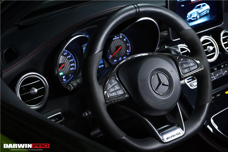 2015-2021 Mercedes Benz W205 C63/S AMG Sedan Dry Carbon Fiber Interior - DarwinPRO Aerodynamics