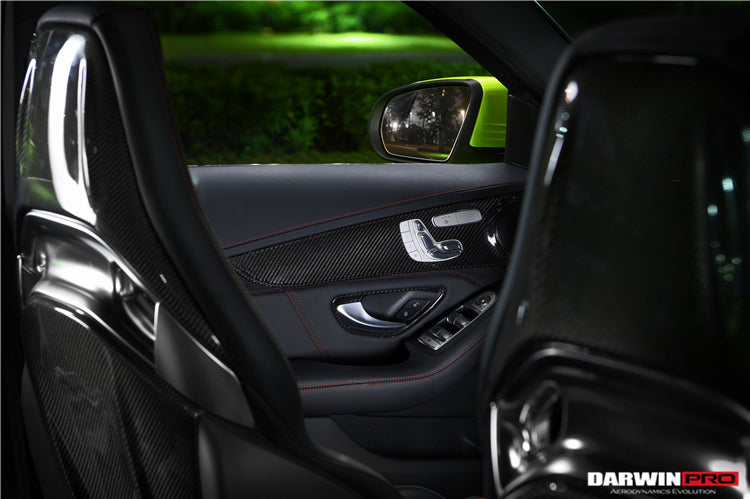 2015-2021 Mercedes Benz W205 C63/S AMG Sedan Dry Carbon Fiber Interior - DarwinPRO Aerodynamics