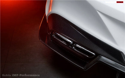 2015-2018 Mercedes Benz C-Class Coupe IMP Performance Partial Carbon Fiber Rear Bumper - DarwinPRO Aerodynamics
