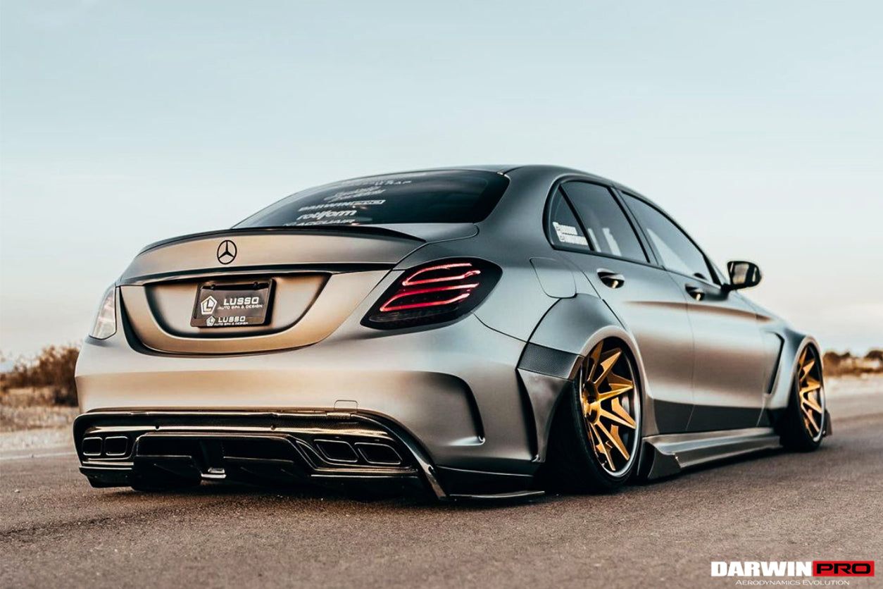 2015-2018 Mercedes Benz W205 C63/S AMG Sedan IMP Performance Partial Carbon Fiber Full Body Kit - DarwinPRO Aerodynamics