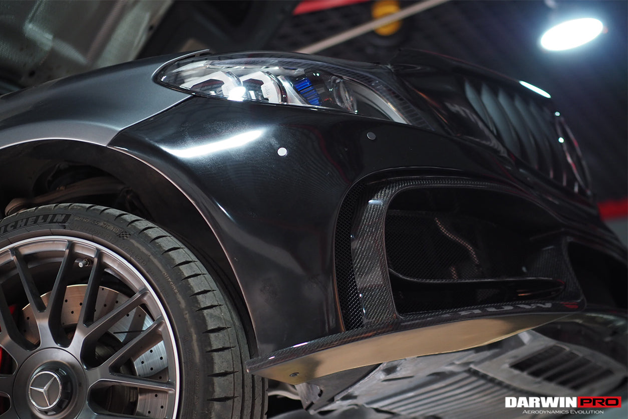 2015-2021 Mercedes Benz W205 C63/S AMG Sedan IMP Performance Partial Carbon Fiber front bumper - DarwinPRO Aerodynamics