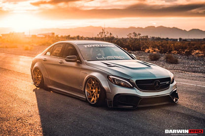 2015-2018 Mercedes Benz W205 C63/S AMG Sedan IMP Performance Partial Carbon Fiber Full Body Kit - DarwinPRO Aerodynamics