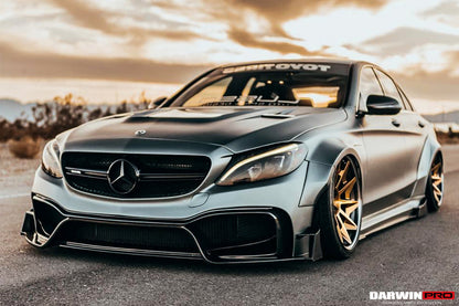 2015-2018 Mercedes Benz W205 C63/S AMG Sedan IMP Performance Partial Carbon Fiber Full Body Kit - DarwinPRO Aerodynamics