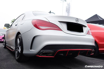 2014-2016 Mercedes Benz W117 CLA Sport / CLA45 AMG RZS Style Rear Diffuser - Carbonado Aero