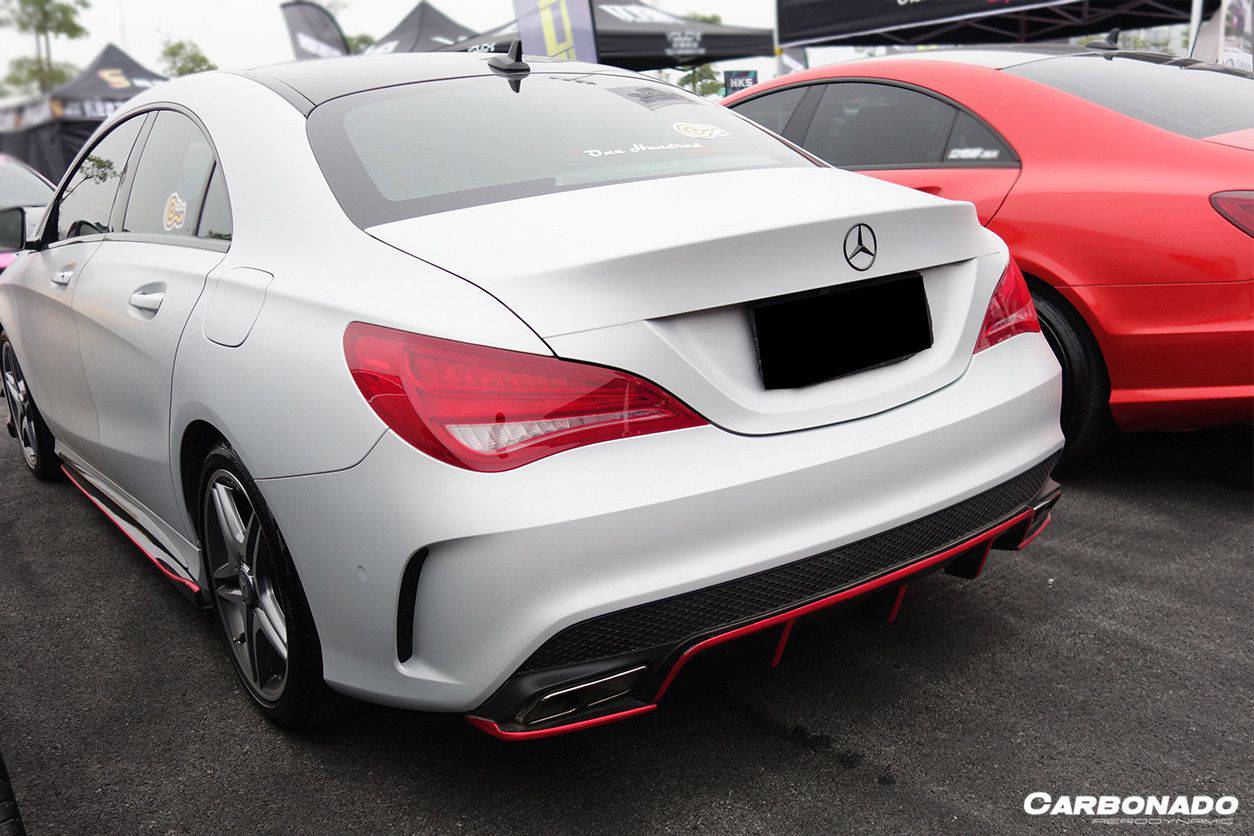 2014-2016 Mercedes Benz W117 CLA Sport / CLA45 AMG RZS Style Rear Diffuser - Carbonado Aero