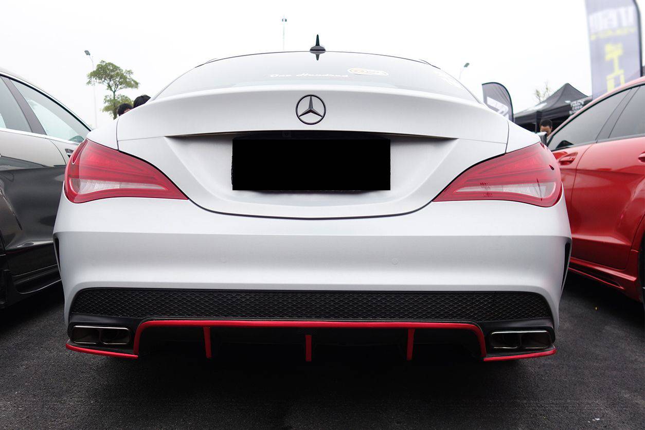 2014-2016 Mercedes Benz W117 CLA Sport / CLA45 AMG RZS Style Rear Diffuser - Carbonado