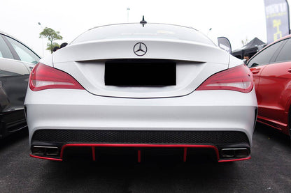 2014-2016 Mercedes Benz W117 CLA Sport / CLA45 AMG RZS Style Rear Diffuser - Carbonado