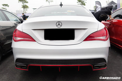 2013-2016 Mercedes Benz W117 CLA Sport / CLA45 AMG RZS Style Rear Diffuser - Carbonado