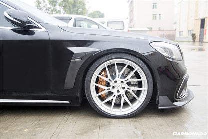 2017-2020 Mercedes Benz S63 W222 Sedan BRS Style Front Lip - Carbonado