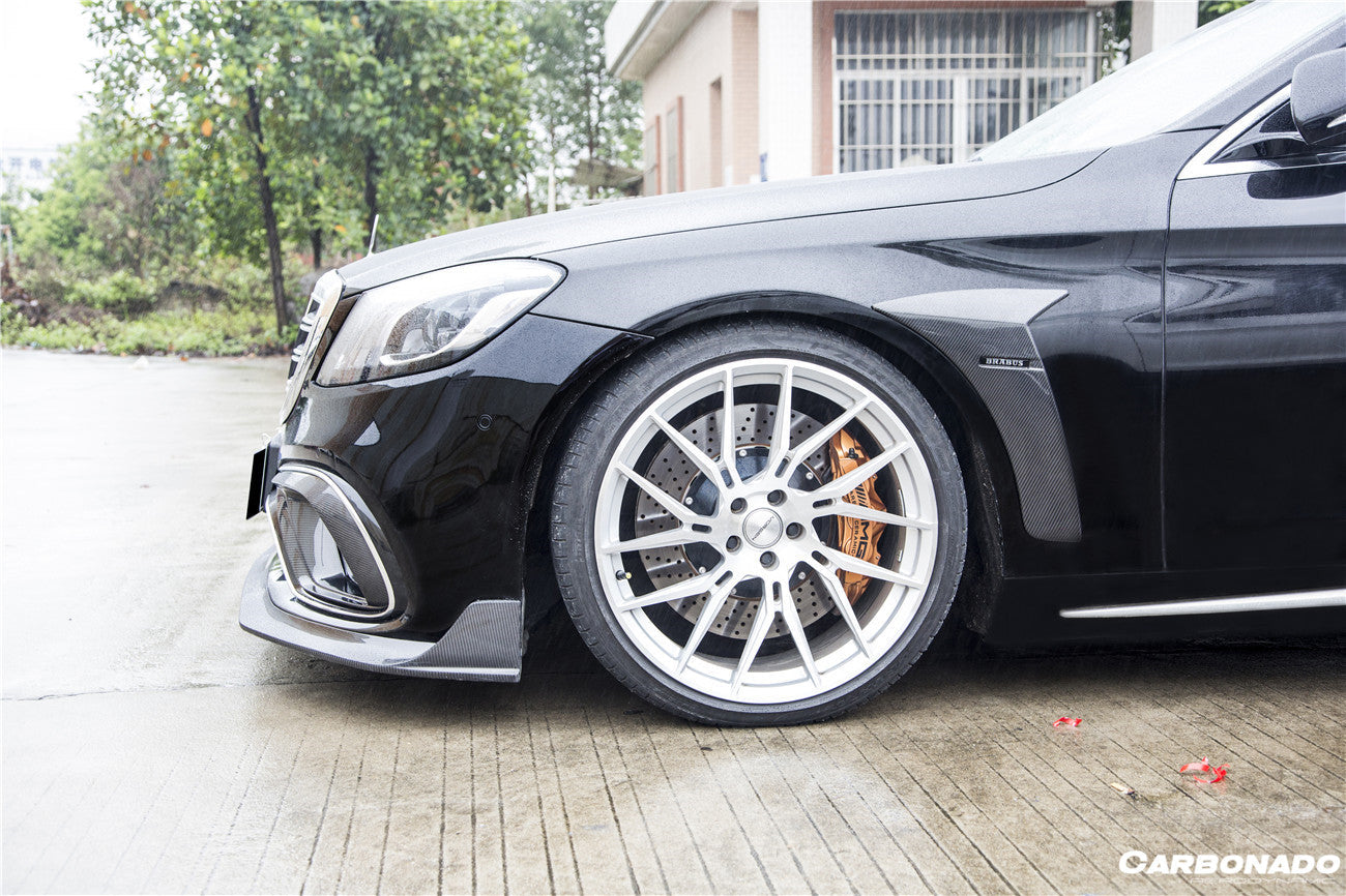 2017-2020 Mercedes Benz S63 W222 Sedan BRS Style Fender Vents - Carbonado