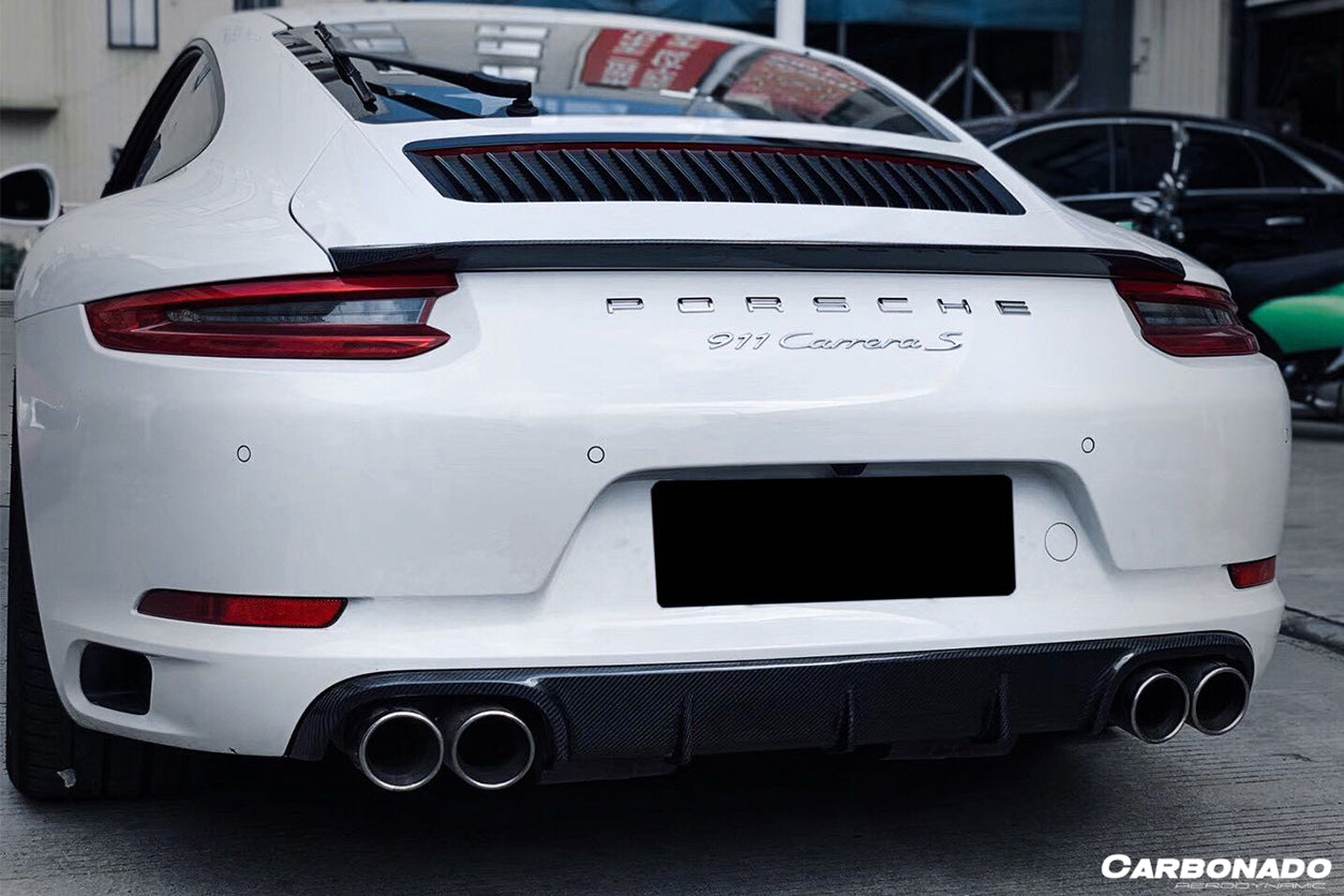 2012-2019 Porsche 911 991.1 991.2 Carrera & S & 4S & GTS  Coupe Only VRS Style Trunk Spoiler - Carbonado