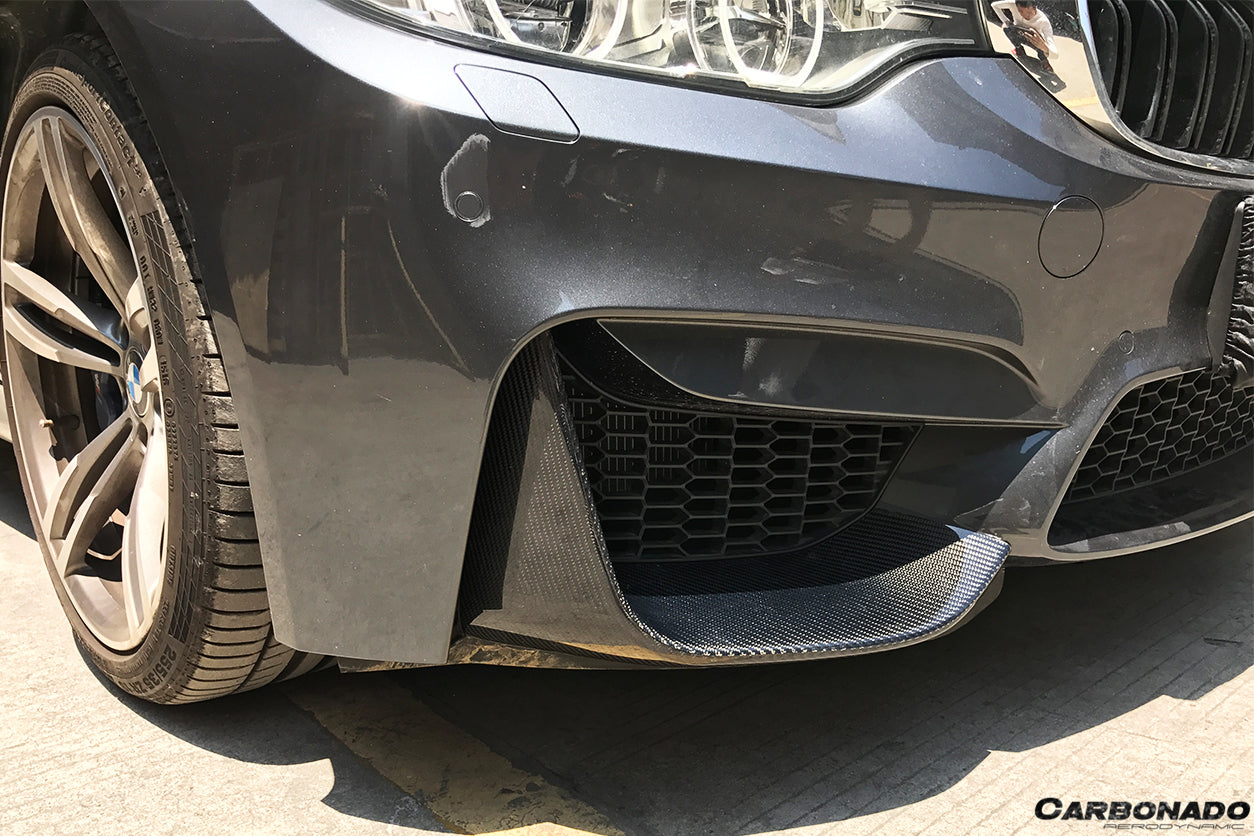 2014-2020 BMW M3 F80 & M4 F82 MP Style Front Caps - Carbonado