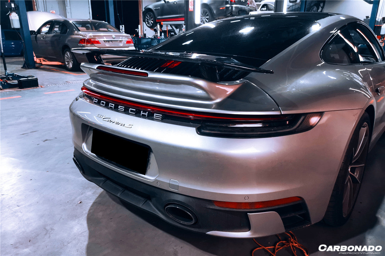 2019-2023 Porsche 911 992 Carrera/S/4/4S Turbo Style Trunk Spoiler - Carbonado