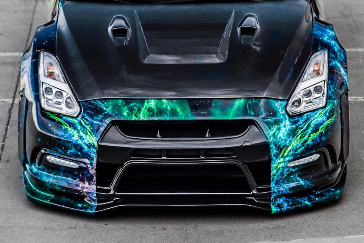 2012-2016 Nissan GTR R35 DBA VA Style Front Bumper - Carbonado