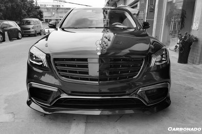 2017-2020 Mercedes Benz S63 W222 Sedan BRS Style Front Lip - Carbonado