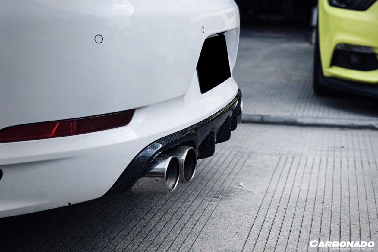 2016-2019 Porsche 911 991.2 Carrera/Targa/S/4S/GTS OD Style Quad Exhaust Rear Lip - Carbonado