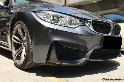 2014-2020 BMW M3 F80 M4 F82 MP Style Carbon Fiber Front Caps - Carbonado Aero