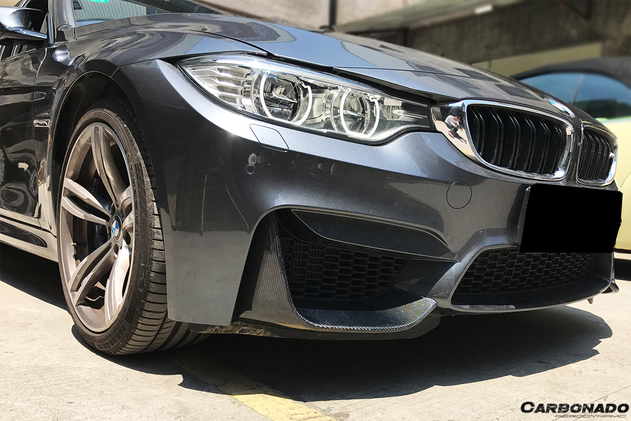 2014-2020 BMW M3 F80 & M4 F82 MP Style Front Caps - Carbonado