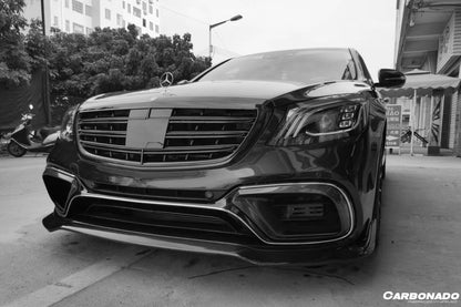 2017-2020 Mercedes Benz S63 W222 Sedan BRS Style Front Lip - Carbonado