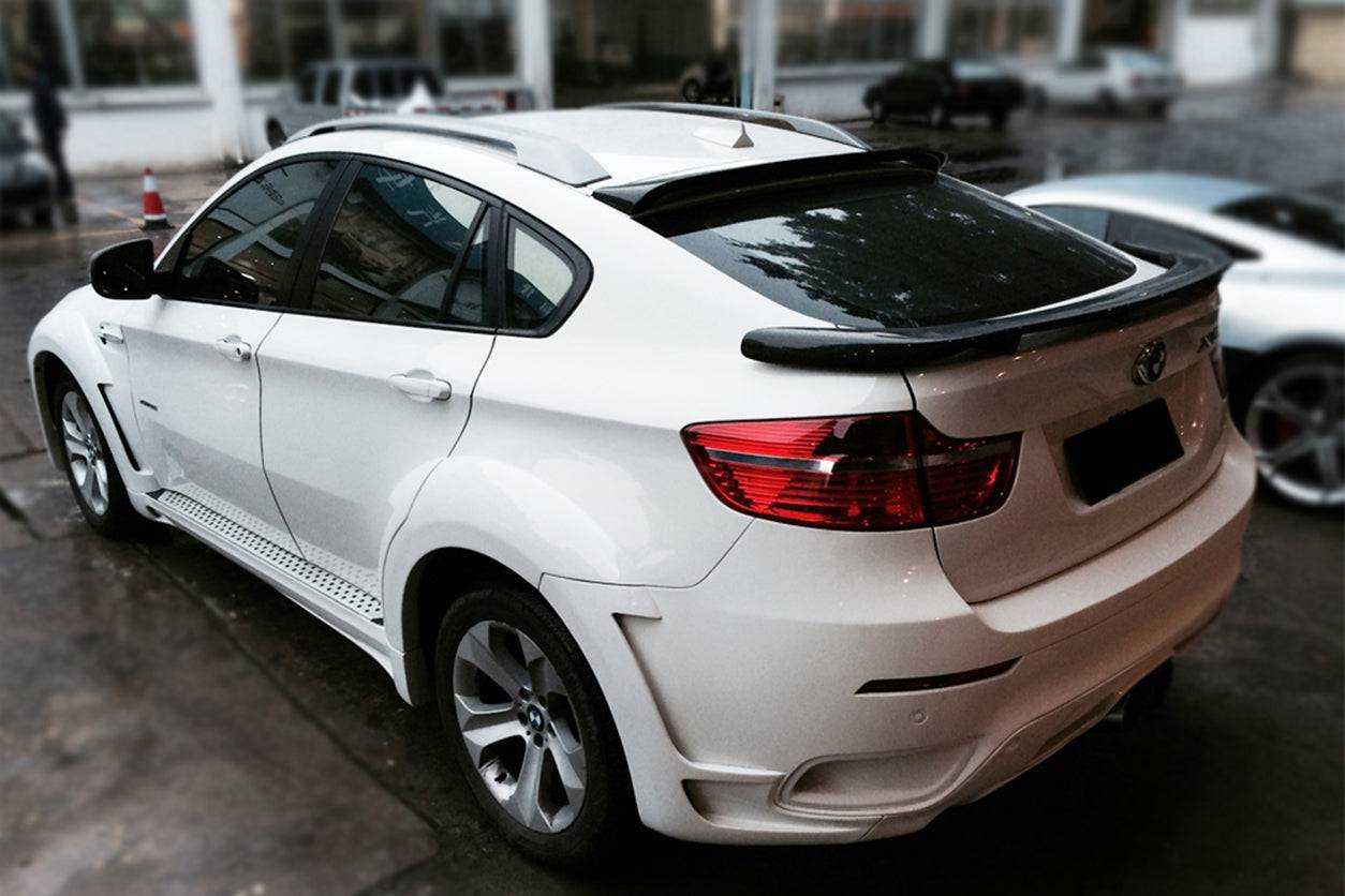 2009-2014 BMW E71 X6/X6M HM Style Carbon Fiber Roof Spoiler - Carbonado