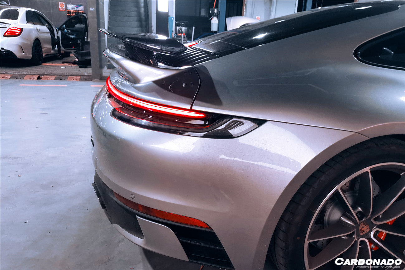 2019-2023 Porsche 911 992 Carrera/S/4/4S Turbo Style Trunk Spoiler - Carbonado