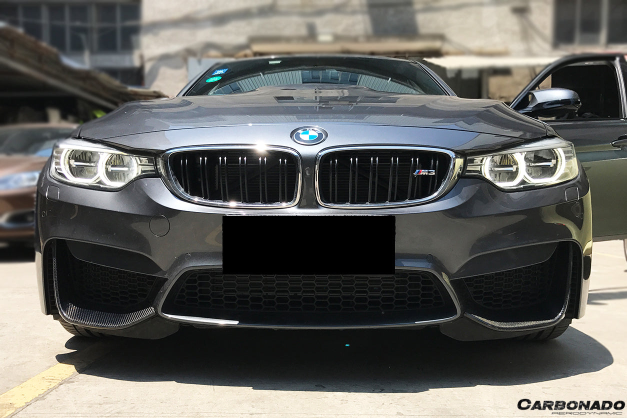 2014-2020 BMW M3 F80 & M4 F82 MP Style Front Caps - Carbonado