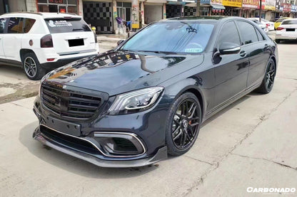 2017-2020 Mercedes Benz S63 W222 Sedan BRS Style Front Lip - Carbonado