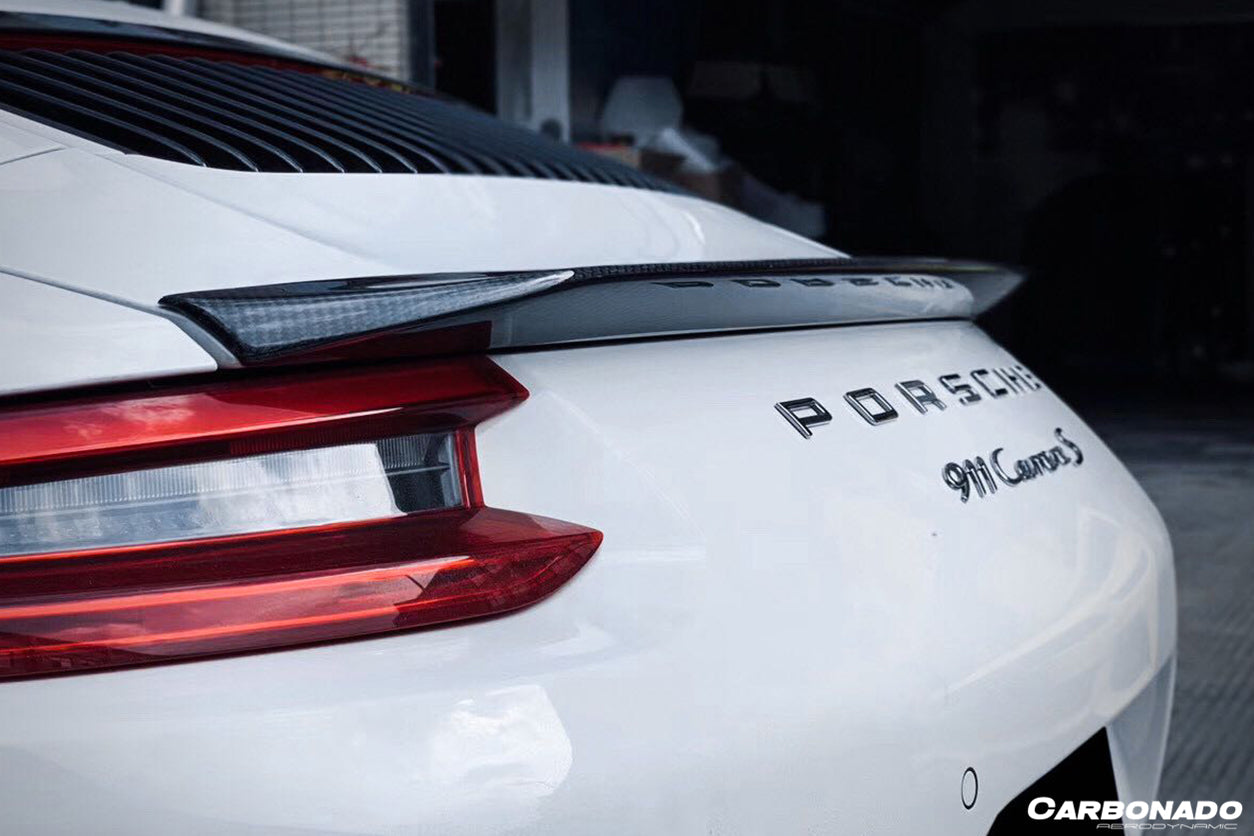2012-2019 Porsche 911 991.1 991.2 Carrera & S & 4S & GTS  Coupe Only VRS Style Trunk Spoiler - Carbonado