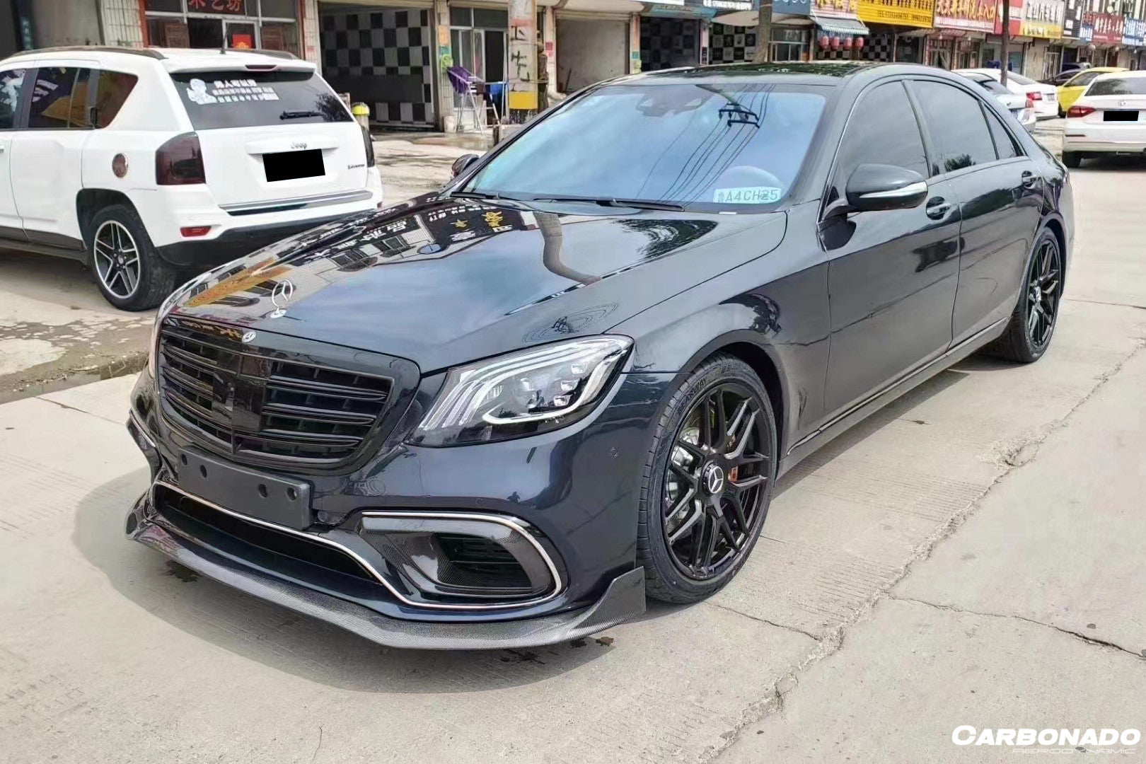 2017-2020 Mercedes Benz S63 W222 Sedan BRS Style Front Air Vents - Carbonado