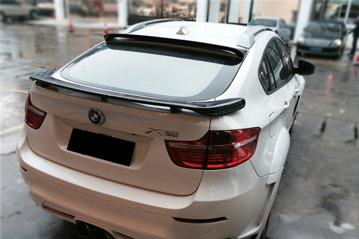 2009-2014 BMW E71 X6&X6M HM Style Roof Spoiler - Carbonado