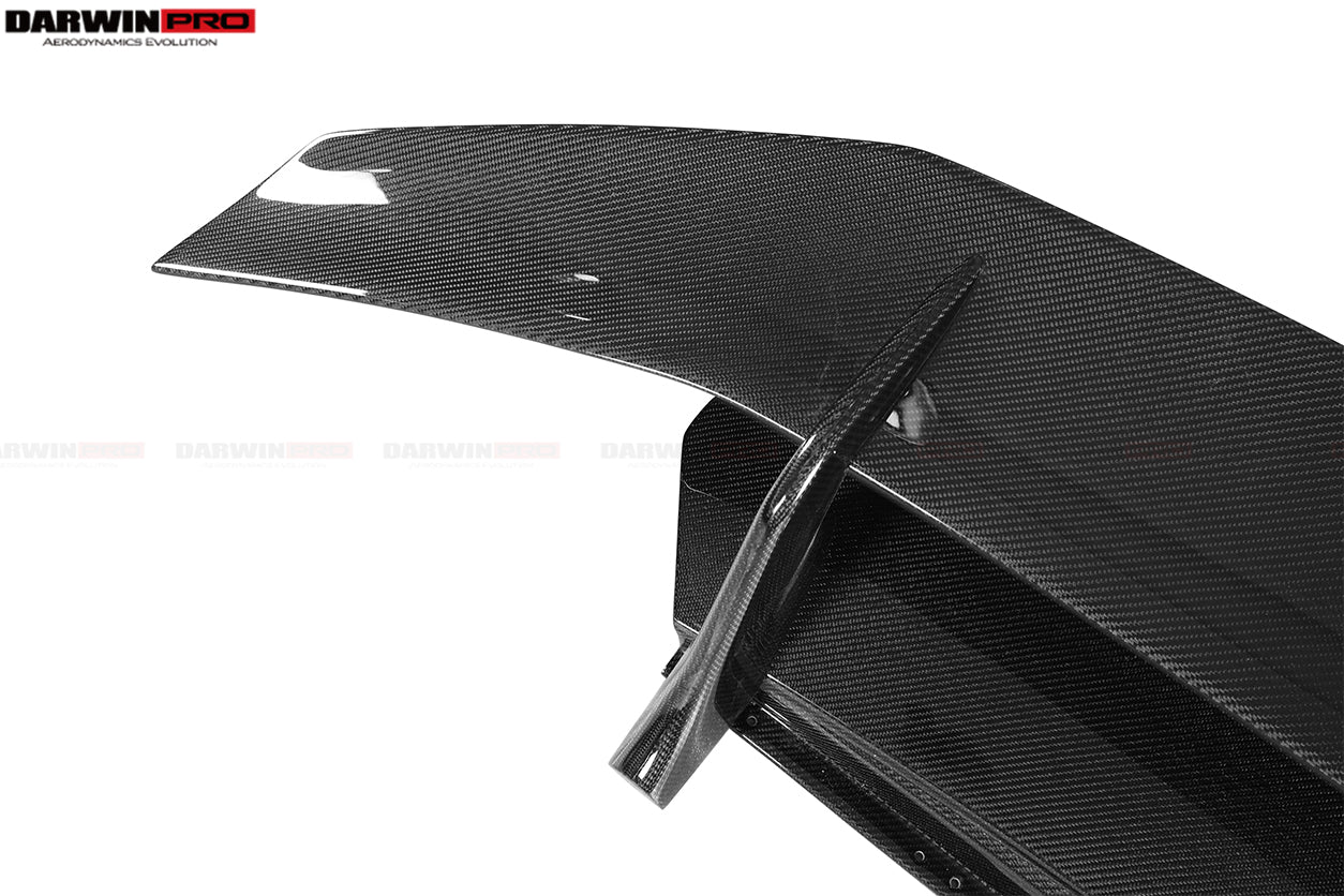 2019-2022 Lamborghini Huracan EVO Coupe Performante Style Carbon Trunk Spoiler and Engine Hood - DarwinPRO Aerodynamics