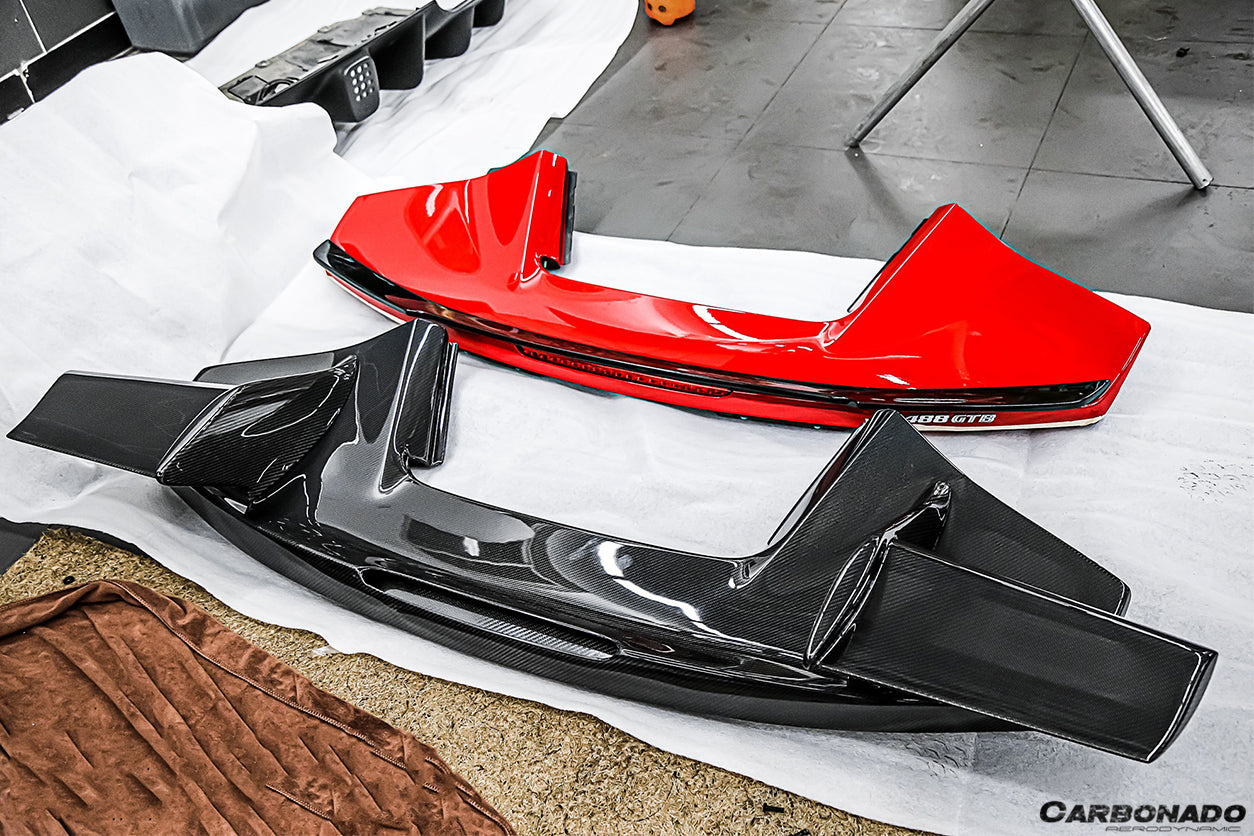 2015-2020 Ferrari 488 GTB MSY Style Trunk Spoiler - Carbonado