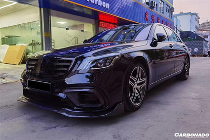 2017-2020 Mercedes Benz S63 W222 Sedan BRS Style Front Lip - Carbonado