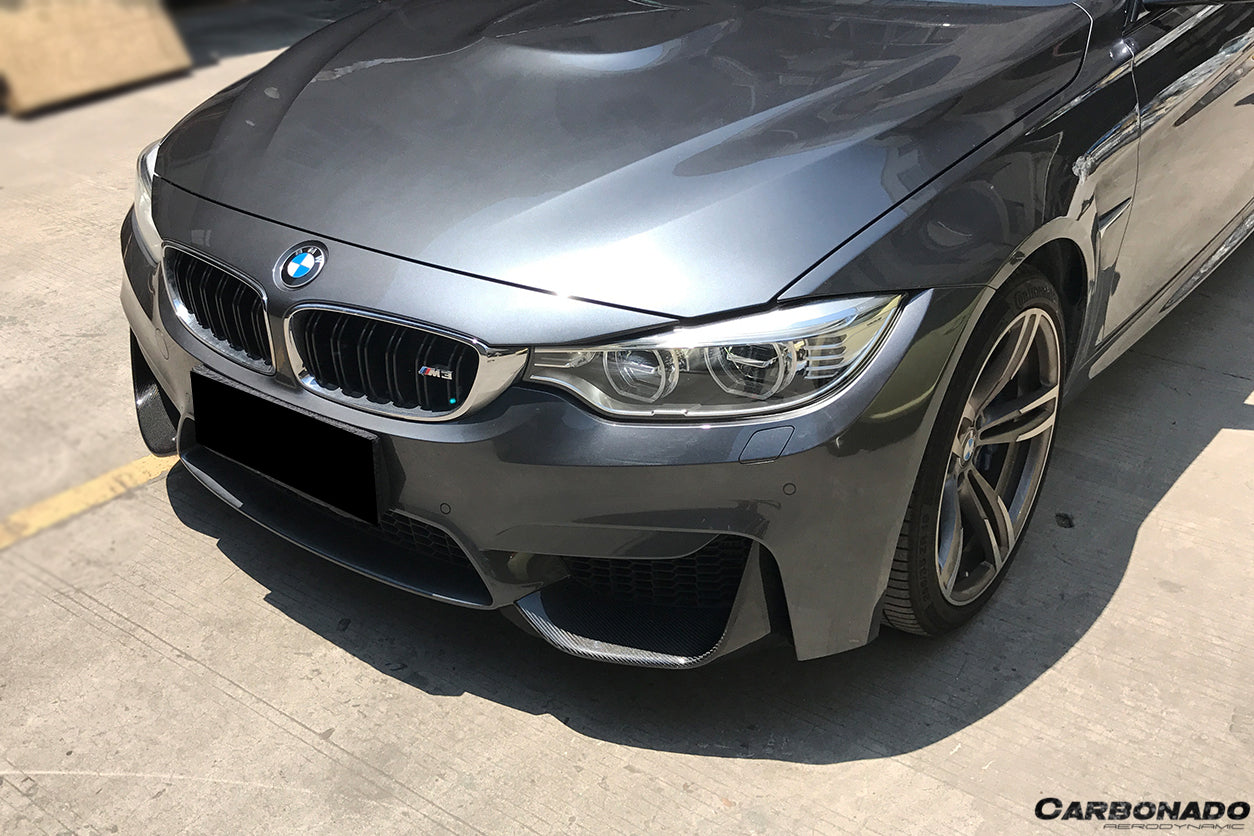 2014-2020 BMW M3 F80 M4 F82 MP Style Carbon Fiber Front Caps - Carbonado Aero