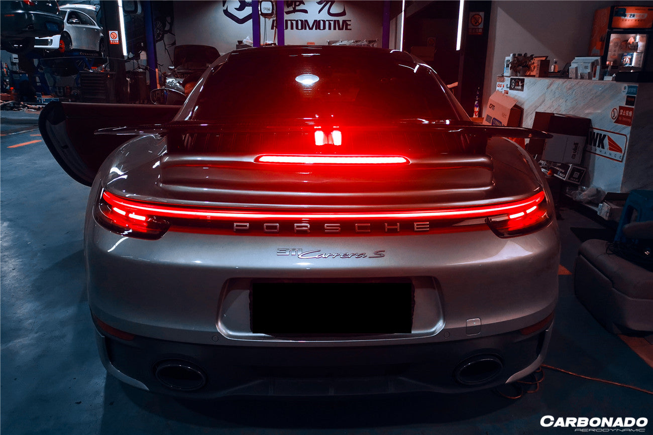 2019-2023 Porsche 911 992 Carrera/S/4/4S Turbo Style Trunk Spoiler - Carbonado