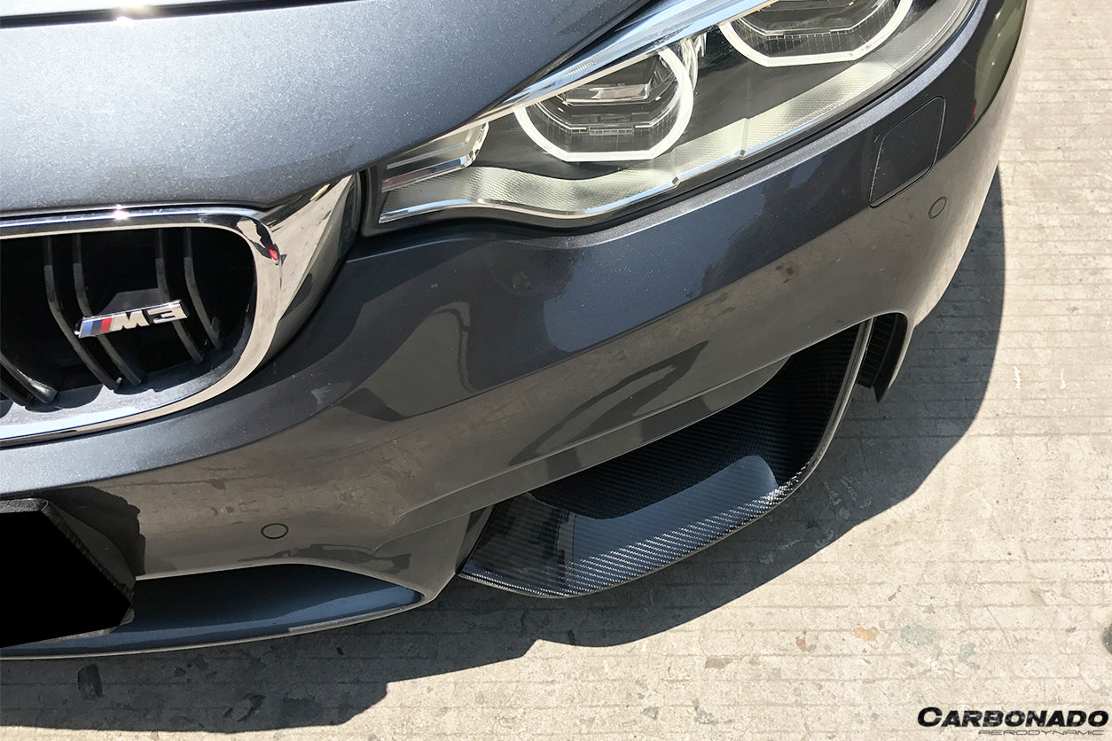 2014-2020 BMW M3 F80 & M4 F82 MP Style Front Caps - Carbonado