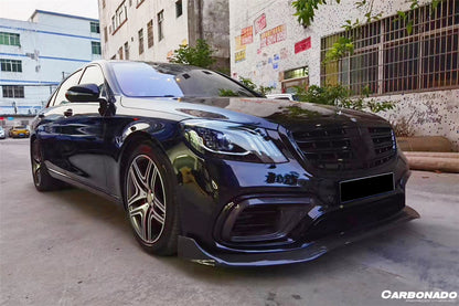 2017-2020 Mercedes Benz S63 W222 Sedan BRS Style Front Lip - Carbonado