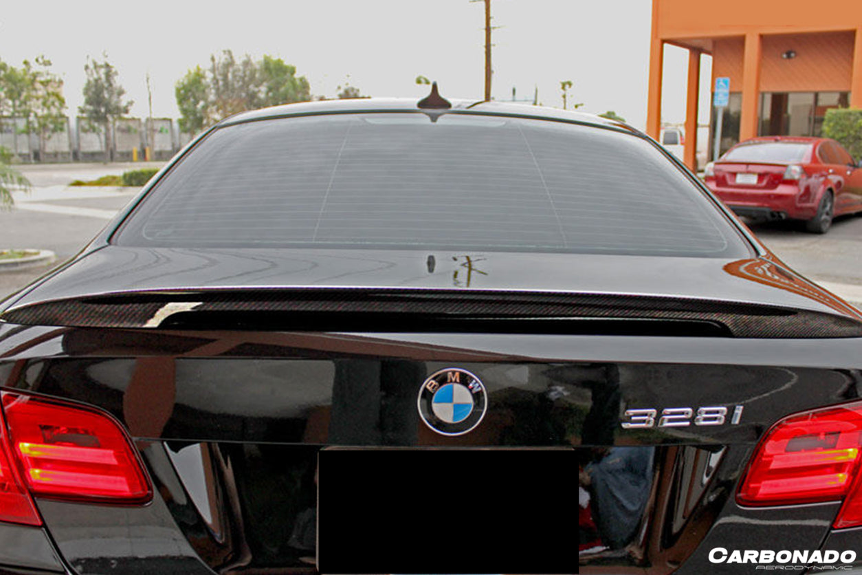 2008-2012 BMW M3 E92 MP Style Carbon Fiber Trunk Spoiler - Carbonado