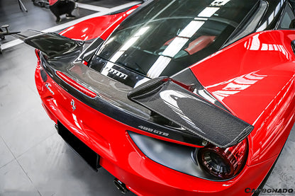 2015-2020 Ferrari 488 GTB MSY Style Trunk Spoiler - Carbonado