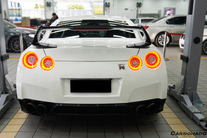 2008-2022 Nissan GTR R35 CBA/DBA/EBA AMS Style Trunk Spoiler - Carbonado