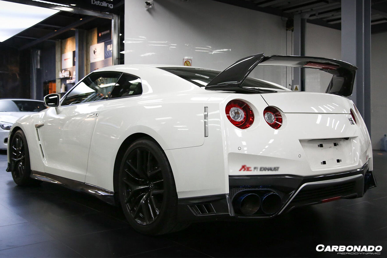 2008-2022 Nissan GTR R35 CBA/DBA/EBA AMS Style Trunk Spoiler - Carbonado